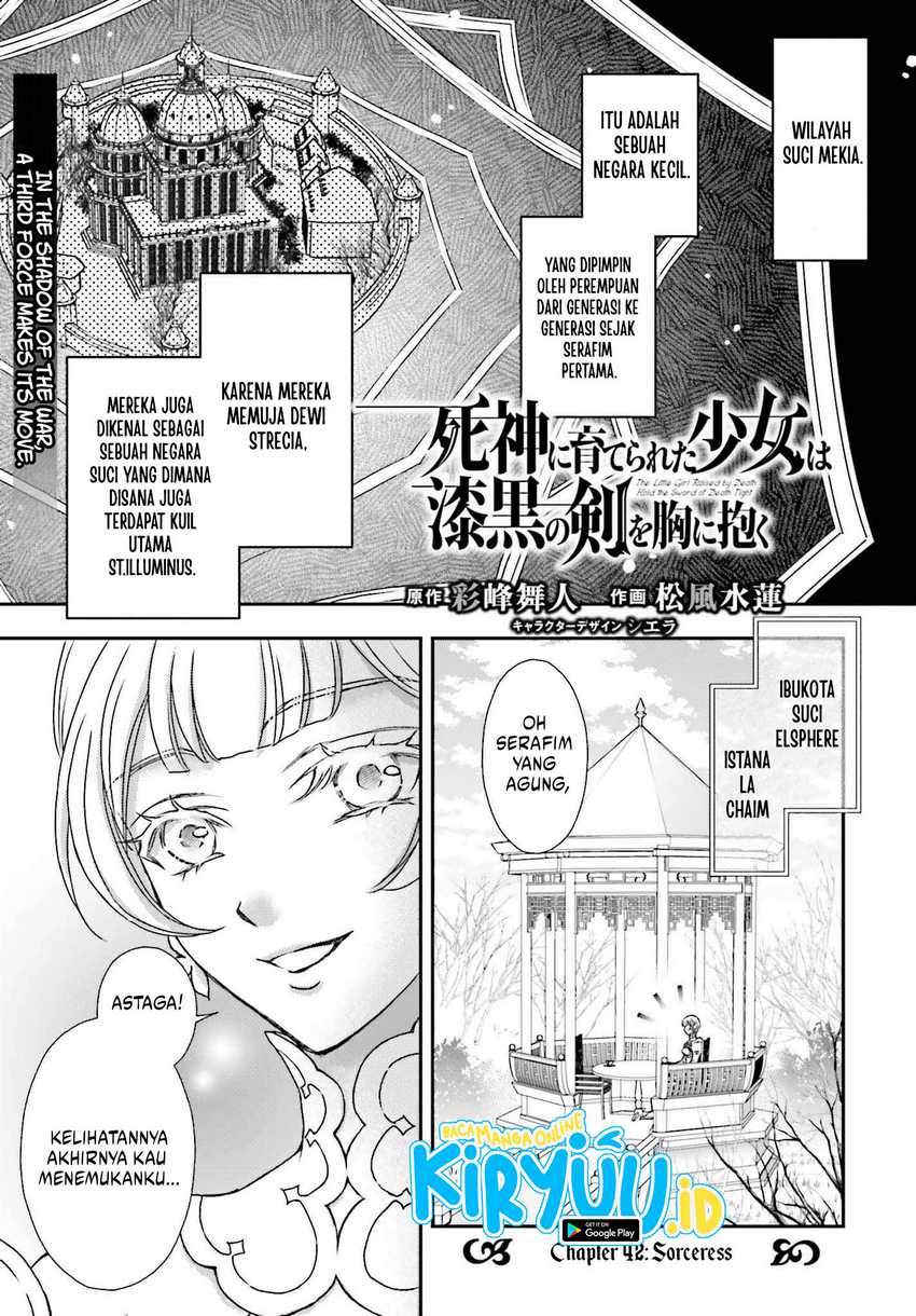Shinigami ni Sodaterareta Shoujo wa Shikkoku no Tsurugi wo Mune ni Idaku chapter 42