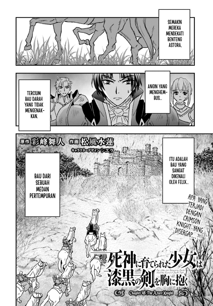 Shinigami ni Sodaterareta Shoujo wa Shikkoku no Tsurugi wo Mune ni Idaku Chapter 45 Bahasa Indonesia