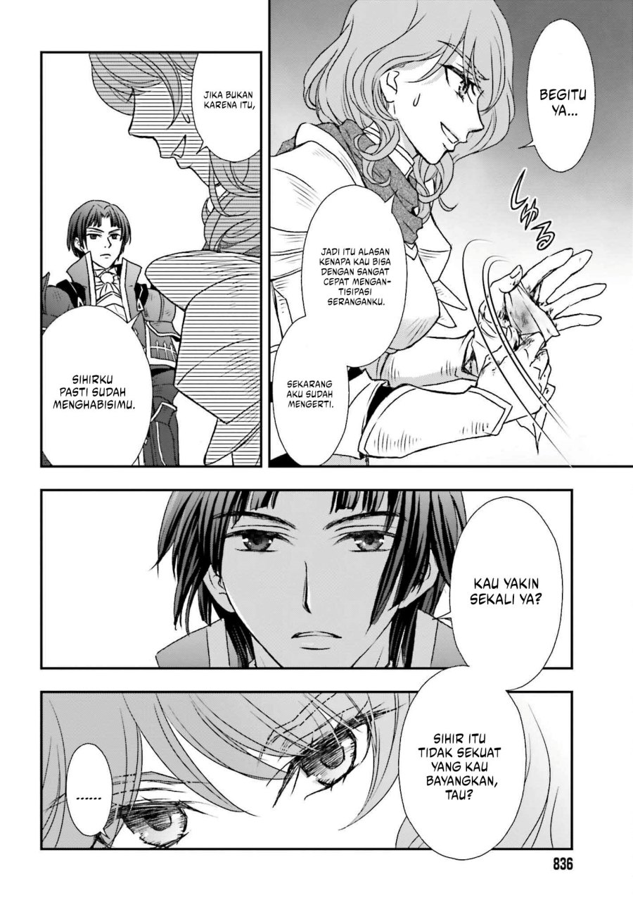 Shinigami ni Sodaterareta Shoujo wa Shikkoku no Tsurugi wo Mune ni Idaku Chapter 45 Bahasa Indonesia