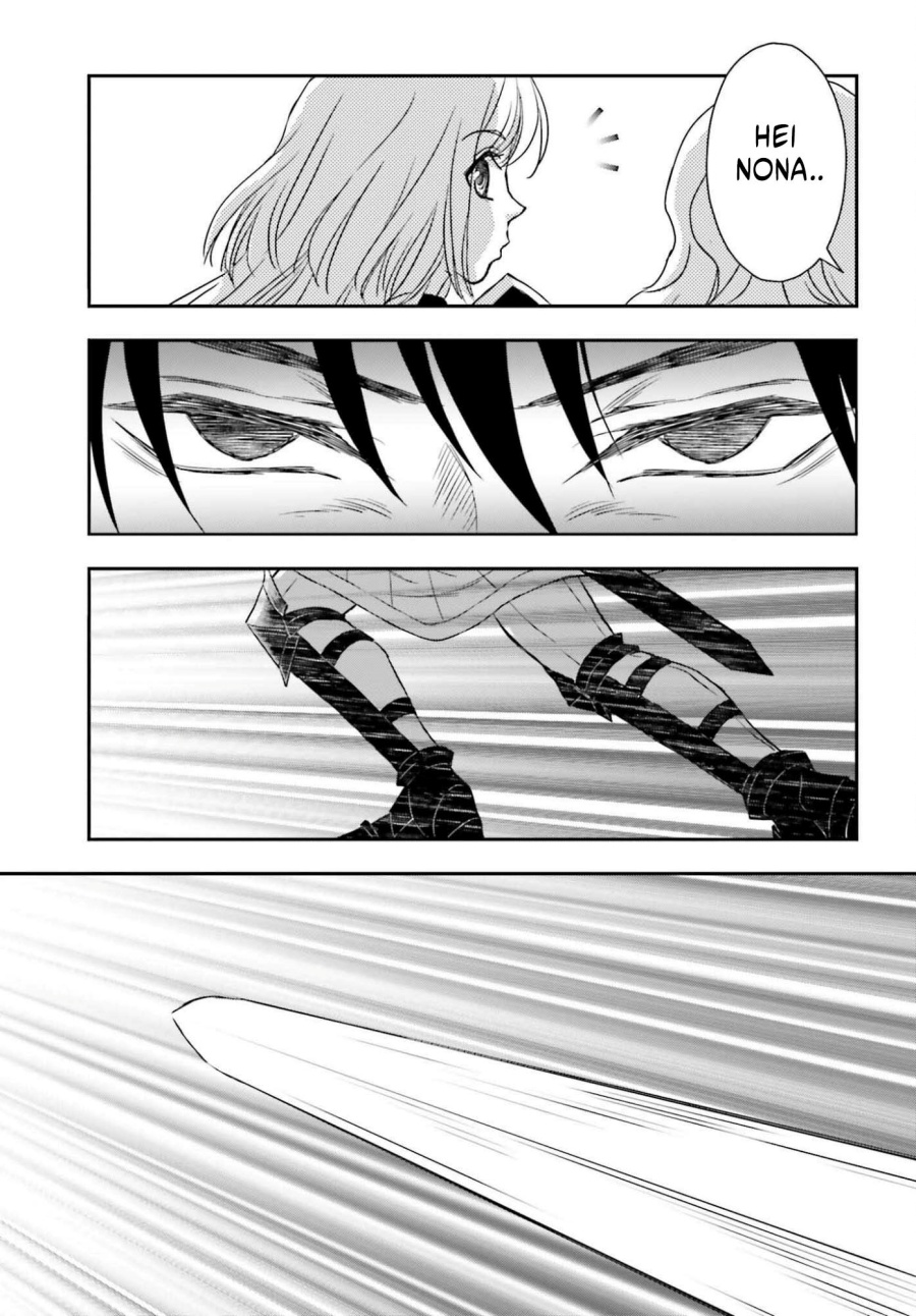 Shinigami ni Sodaterareta Shoujo wa Shikkoku no Tsurugi wo Mune ni Idaku Chapter 55 Bahasa Indonesia