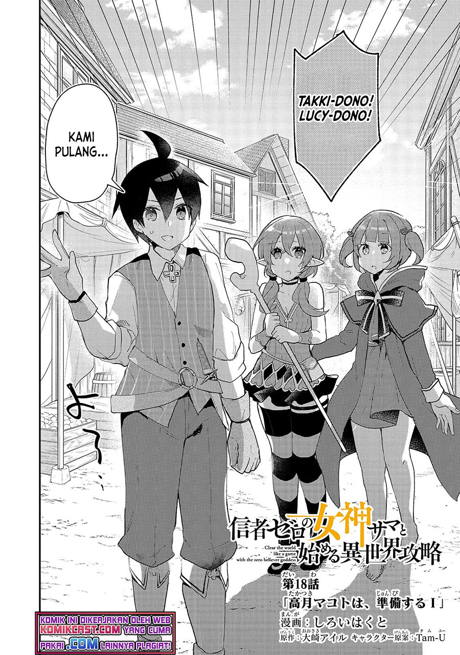 Shinja Zero no Megami-sama to Hajimeru Isekai Kouryaku Chapter 18 Bahasa Indonesia