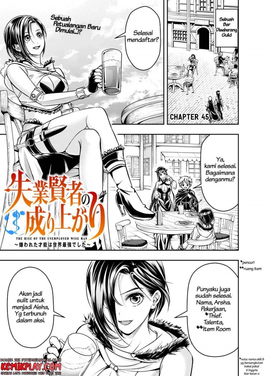 Shitsugyou Kenja no Nariagari Chapter 45 Bahasa Indonesia