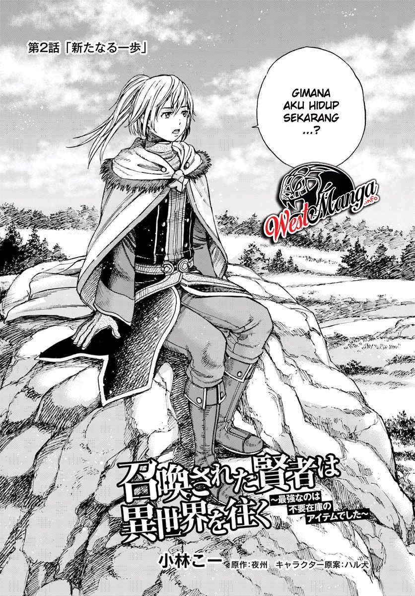 Shoukan Sareta Kenja wa Isekai o Iku ~ Saikyouna no wa Fuyou Zaiko no Aitemudeshita Chapter 02 Bahasa Indonesia