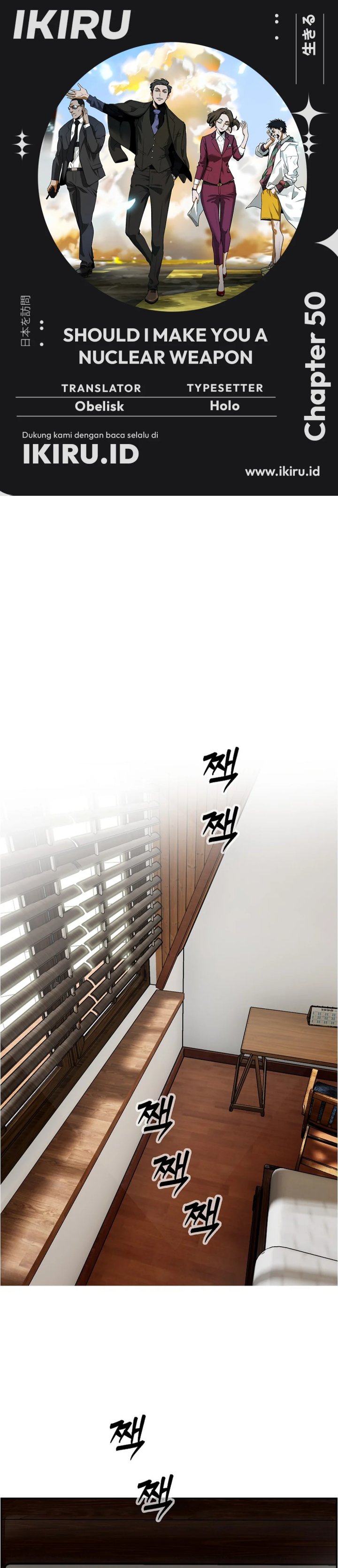 Should I Make You a Nuclear Weapon? Chapter 50 Bahasa Indonesia