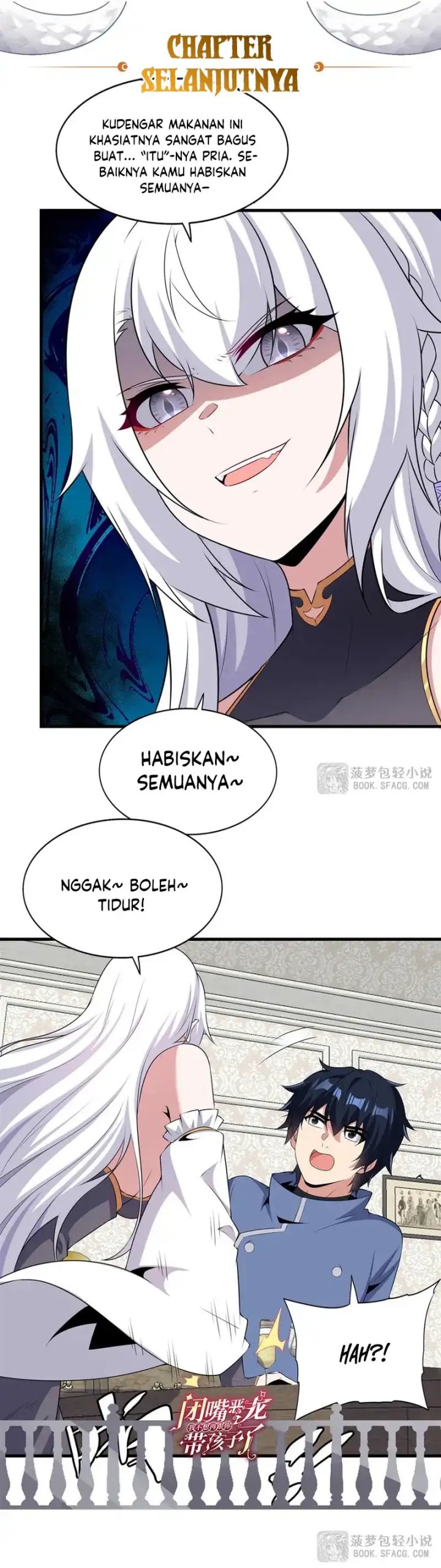 Shut Up, Evil Dragon! I Don’t Want to Raise a Child with You Anymore Chapter 72 Bahasa Indonesia