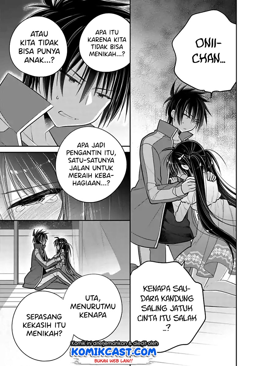 Siscon Ani to Brocon Imouto ga Shoujiki ni Nattara Chapter 46 Bahasa Indonesia