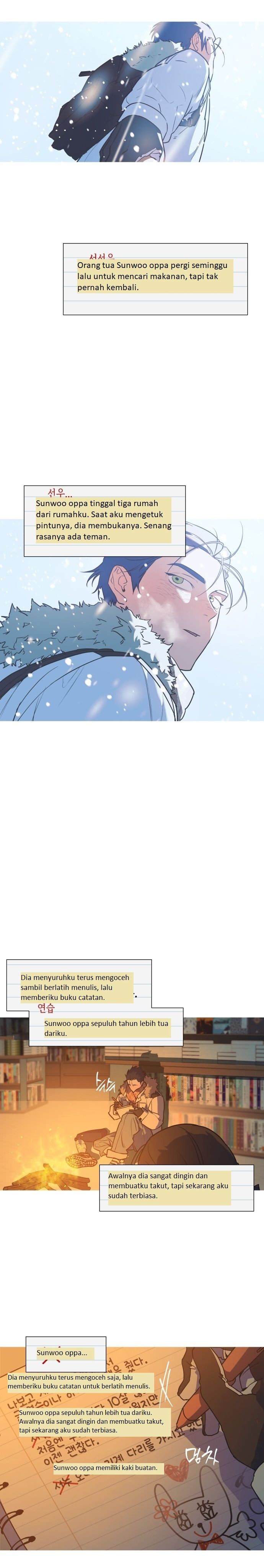 Snow Footsteps Chapter 01 Bahasa Indonesia