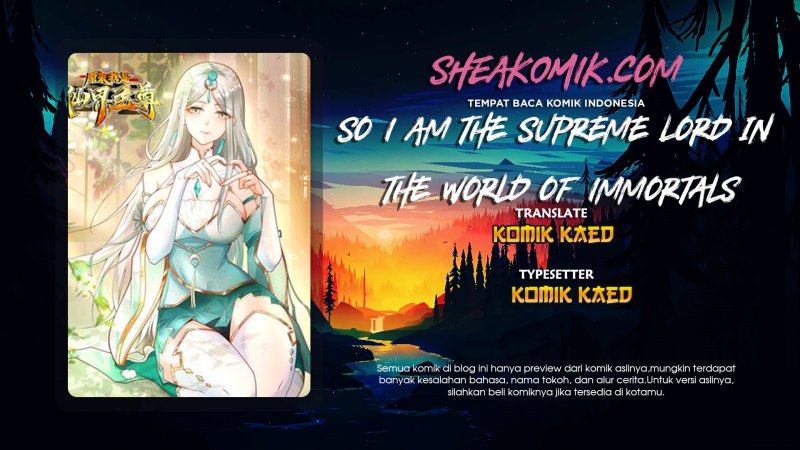 So I Am the Supreme Lord in the World of Immortals chapter 2