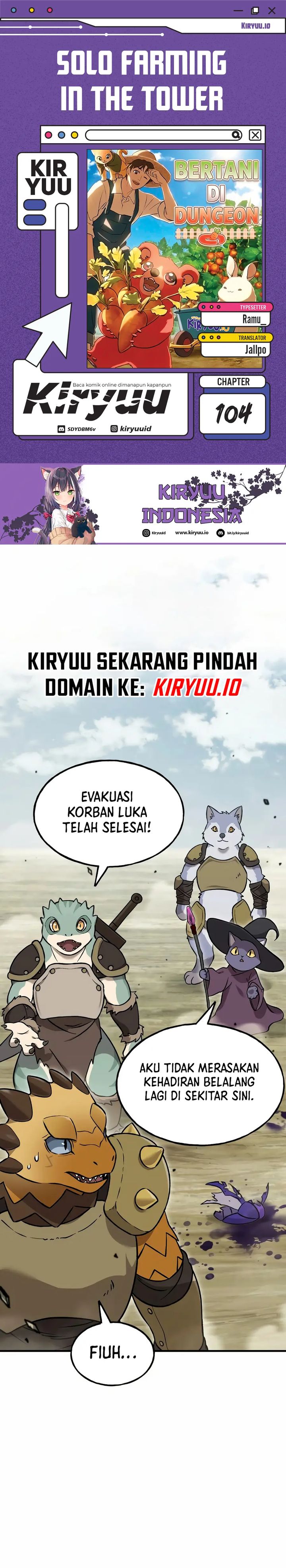 Solo Farming In The Tower Chapter 104 Bahasa Indonesia