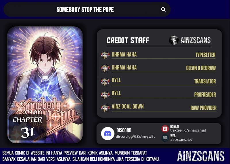 Somebody Stop the Pope Chapter 41 Bahasa Indonesia