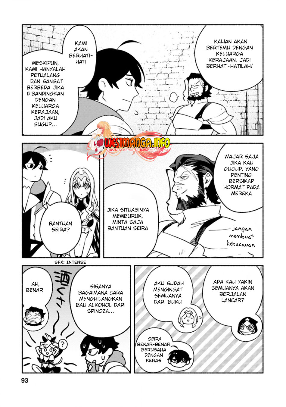 Sono Monban, Saikyou Nitsuki: Tsuihou Sareta Bougyo Ryoku 9999 no Senshi, Outo no Monban Toshite Musou Suru Chapter 14.1 Bahasa Indonesia
