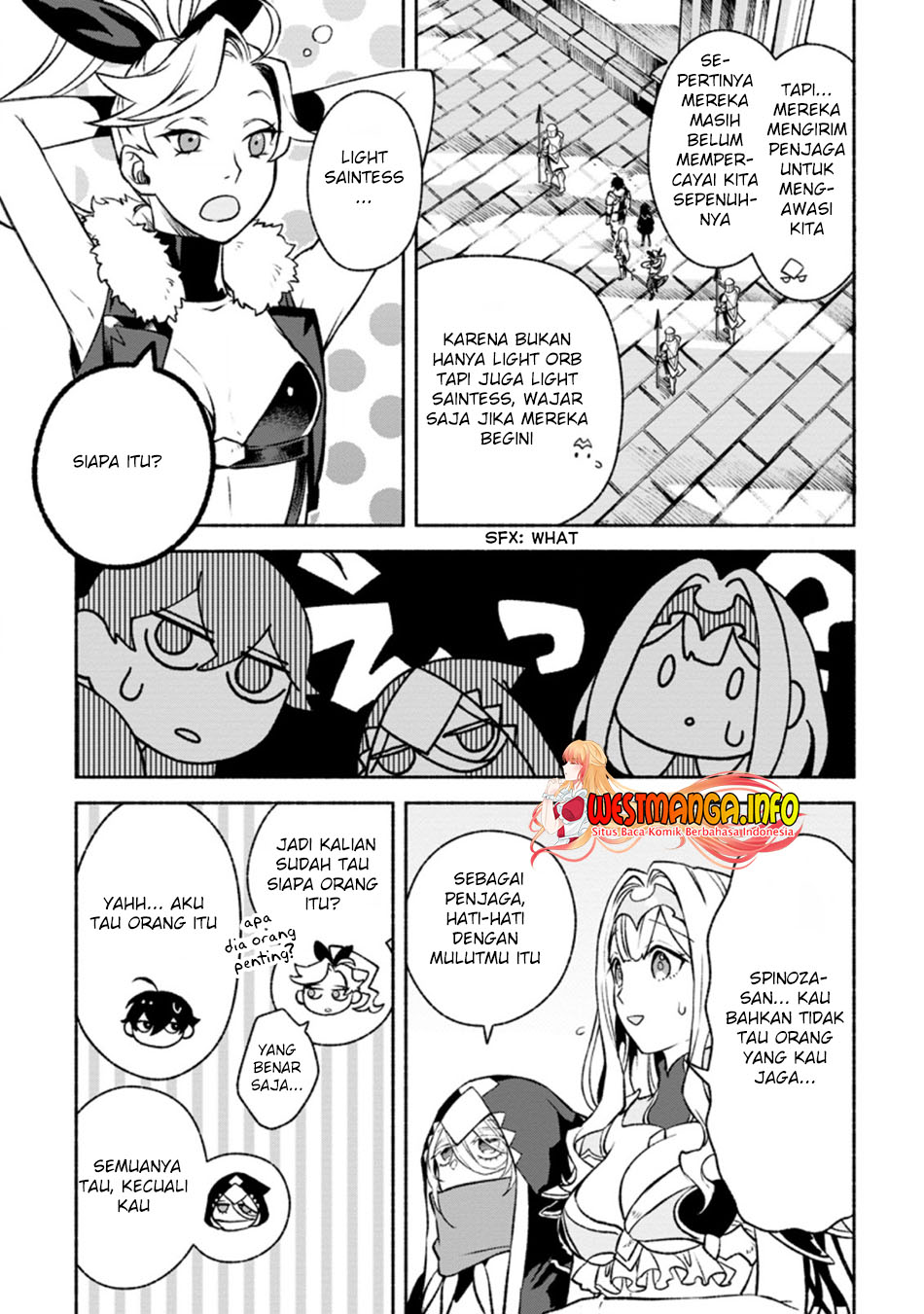 Sono Monban, Saikyou Nitsuki: Tsuihou Sareta Bougyo Ryoku 9999 no Senshi, Outo no Monban Toshite Musou Suru Chapter 14.1 Bahasa Indonesia