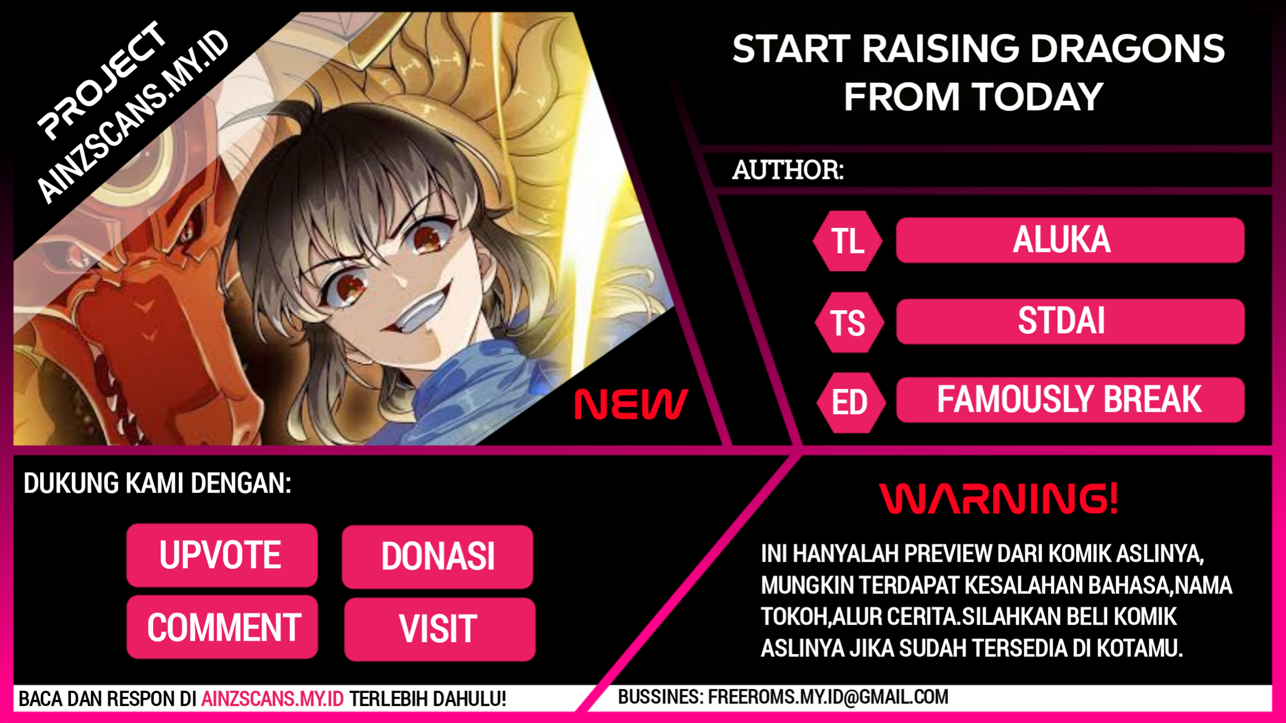 Start Raising Dragons From Today Chapter 10 Bahasa Indonesia