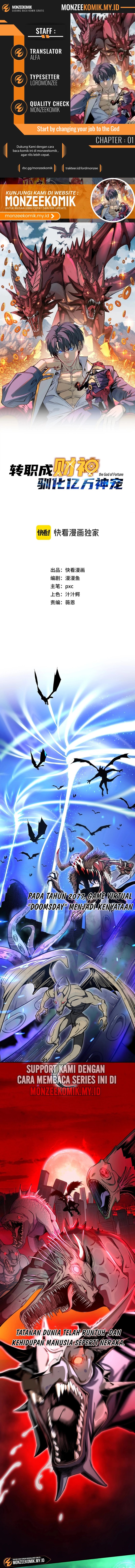 Start by changing your job to the God of Wealth and taming billions of divine pets! Chapter 01 Bahasa Indonesia