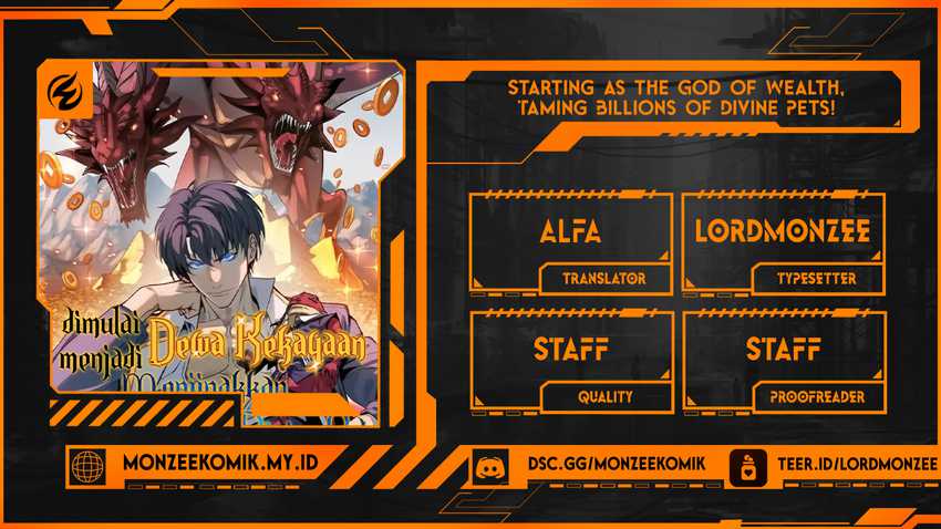 Start by changing your job to the God of Wealth and taming billions of divine pets! chapter 21