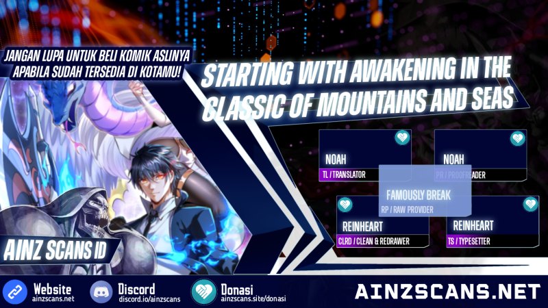 Starting With Awakening in the Classic of Mountains and Seas Chapter 02 Bahasa Indonesia