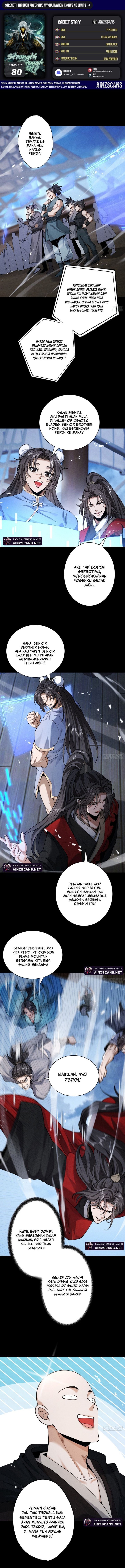 Strength Through Adversity, My Cultivation Knows No Limits Chapter 80 Bahasa Indonesia