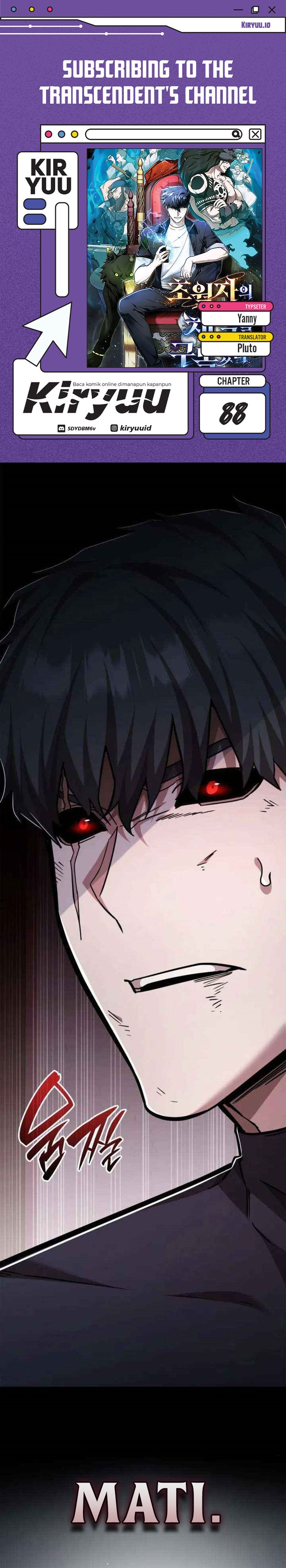 Subscribing to the Transcendent’s Channel Chapter 88 Bahasa Indonesia