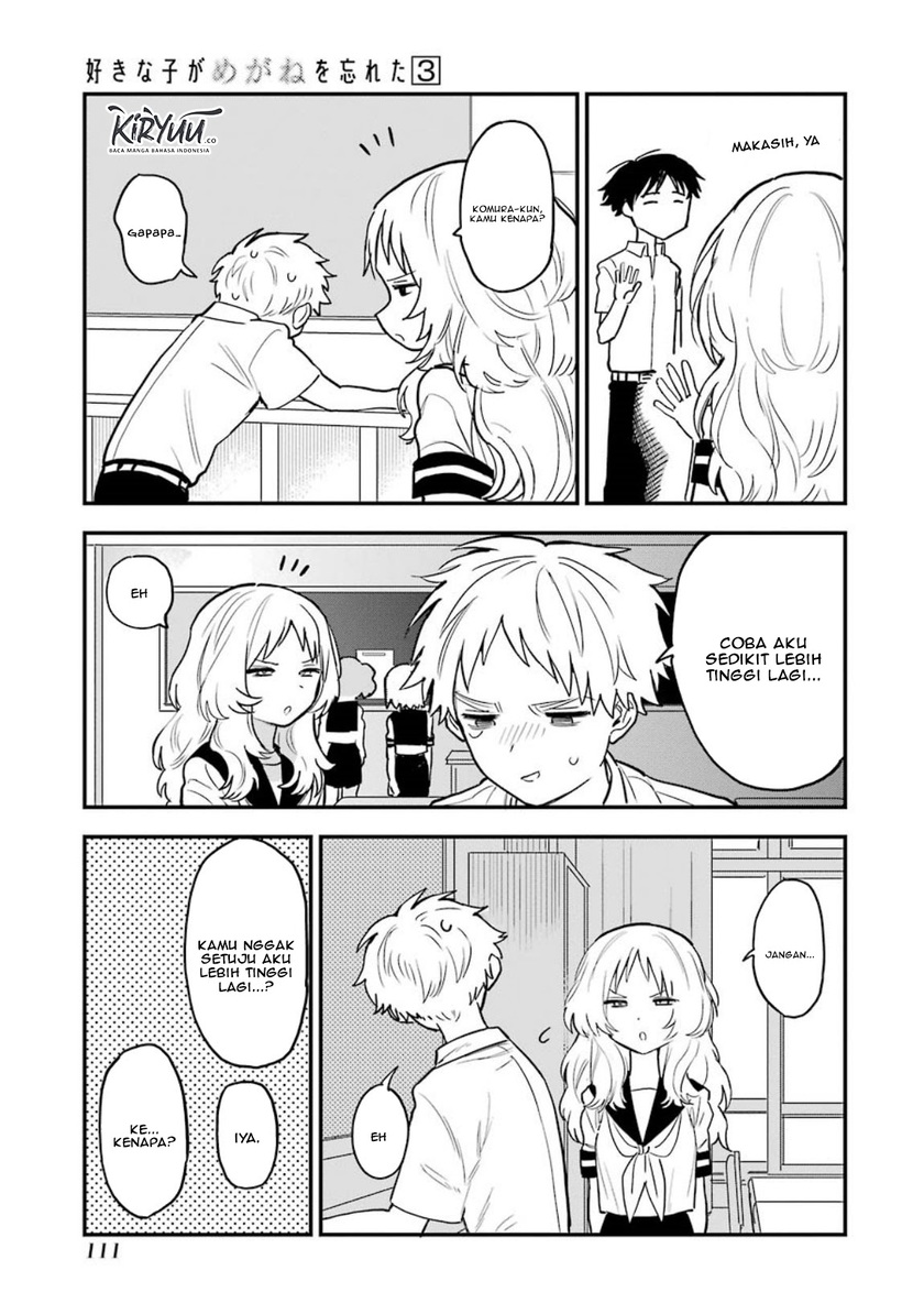 Sukinako ga Megane wo Wasureta Chapter 38 Bahasa Indonesia