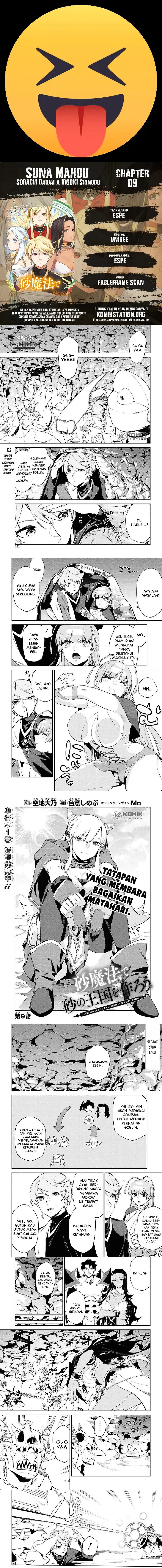 Suna Mahou de Suna no Oukoku o Tsukurou Chapter 09 Bahasa Indonesia