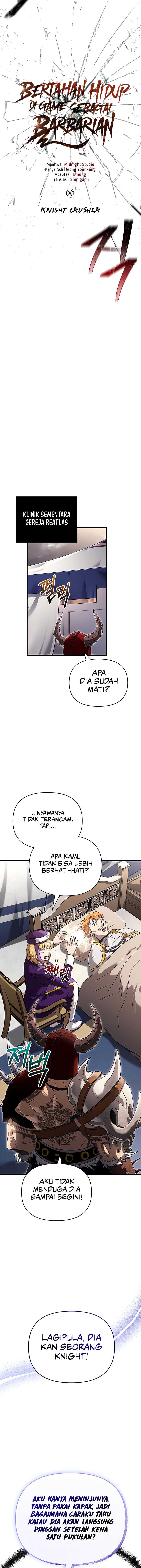 Survive as a Barbarian in the Game Chapter 66 Bahasa Indonesia
