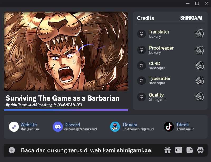 Survive as a Barbarian in the Game chapter 103