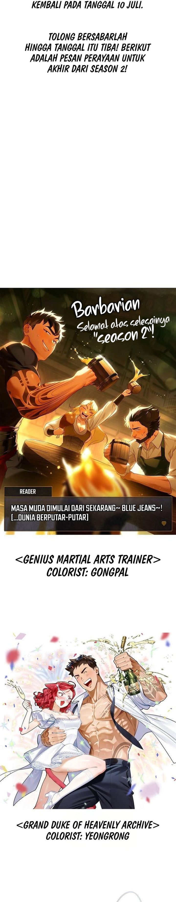 Survive as a Barbarian in the Game Chapter 111 Bahasa Indonesia