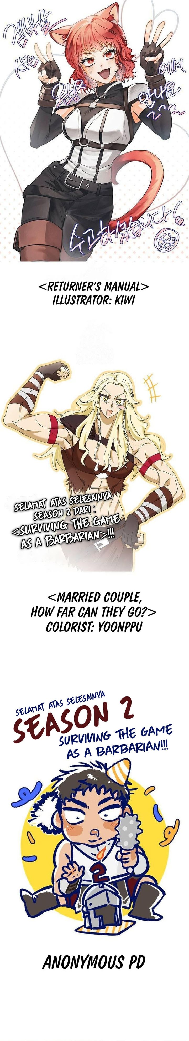 Survive as a Barbarian in the Game Chapter 111 Bahasa Indonesia