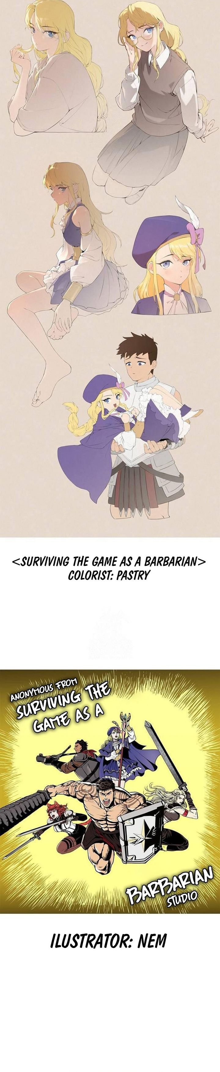 Survive as a Barbarian in the Game Chapter 111 Bahasa Indonesia