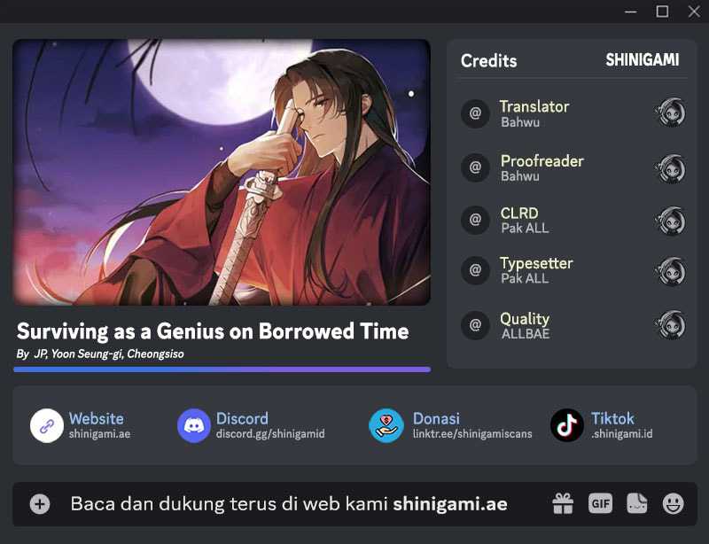 Surviving as a Genius on Borrowed Time Chapter 33 Bahasa Indonesia