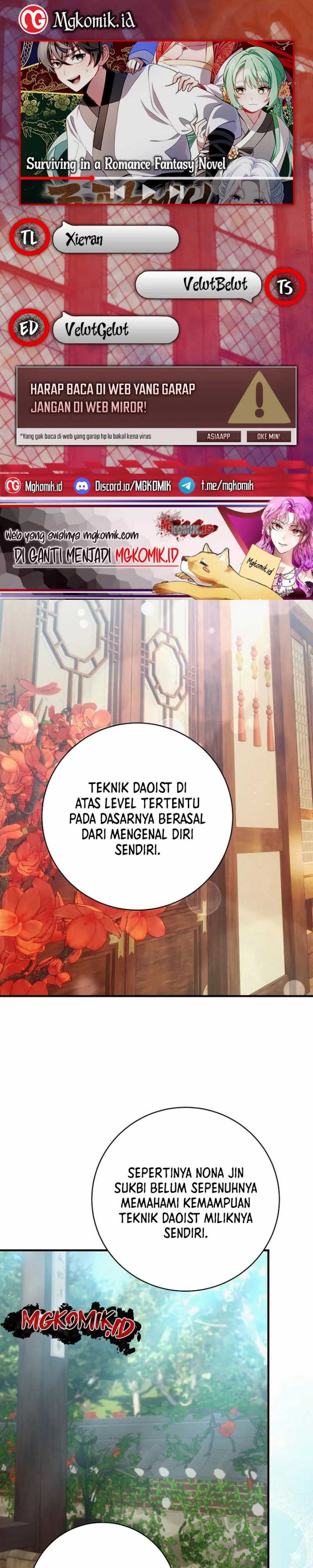 Surviving in a Romance Fantasy Novel Chapter 21 Bahasa Indonesia