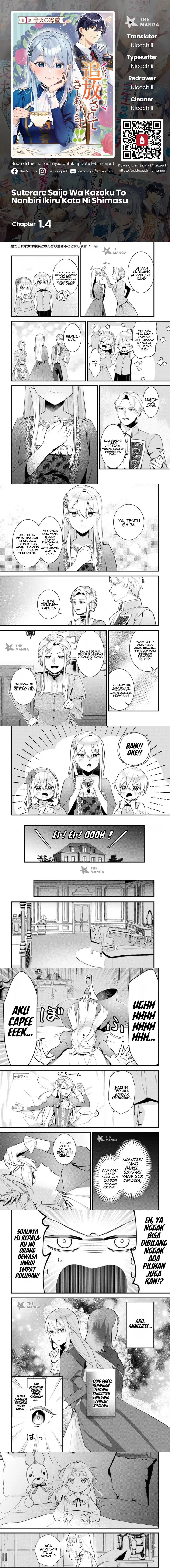 Suterare Saijo Wa Kazoku To Nonbiri Ikiru Koto Ni Shimasu Chapter 01.4 Bahasa Indonesia