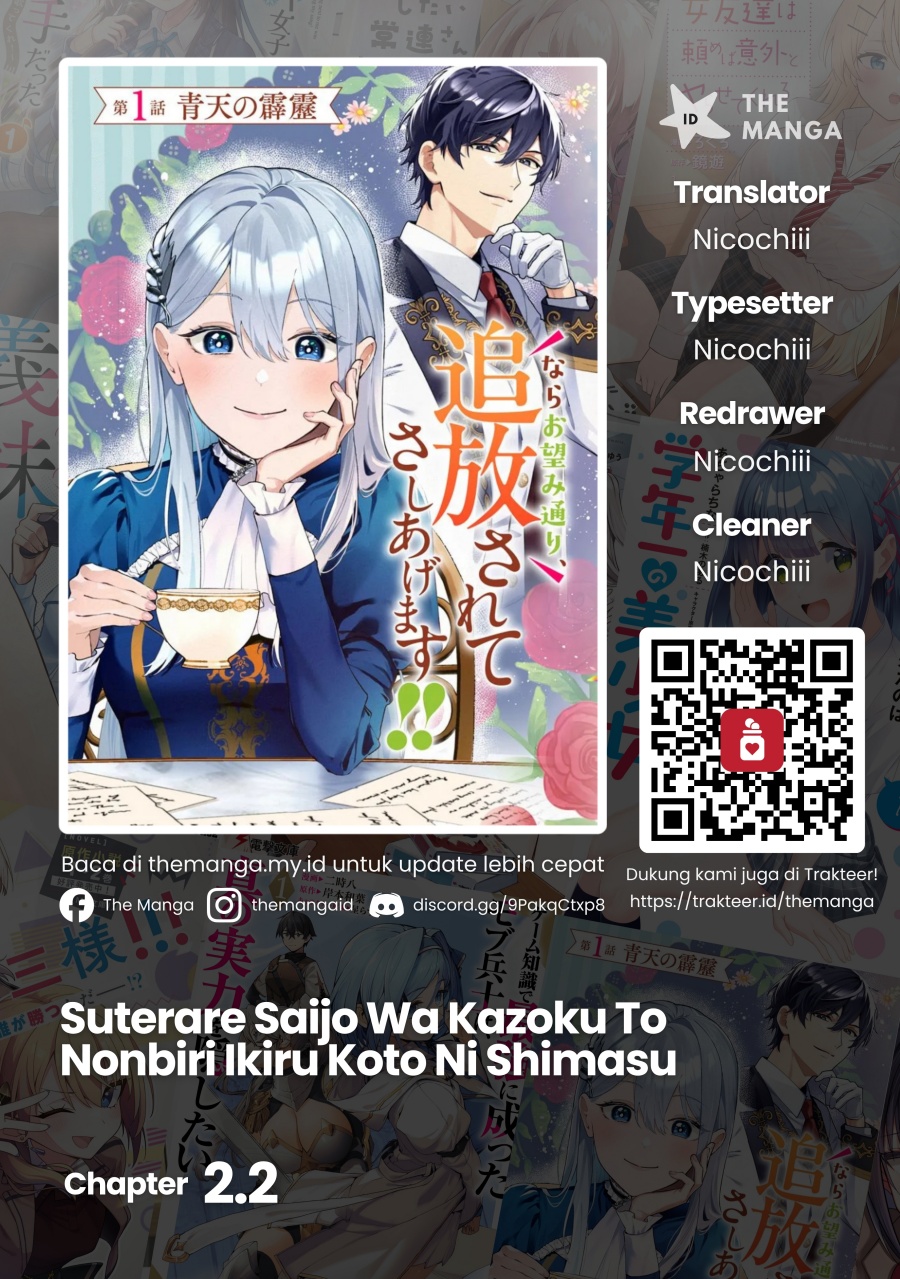 Suterare Saijo Wa Kazoku To Nonbiri Ikiru Koto Ni Shimasu Chapter 02.2 Bahasa Indonesia