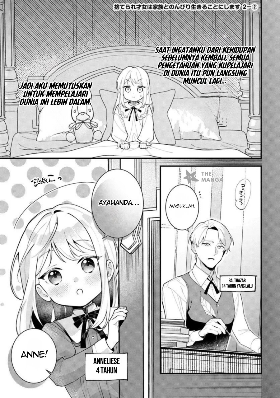 Suterare Saijo Wa Kazoku To Nonbiri Ikiru Koto Ni Shimasu Chapter 02.2 Bahasa Indonesia