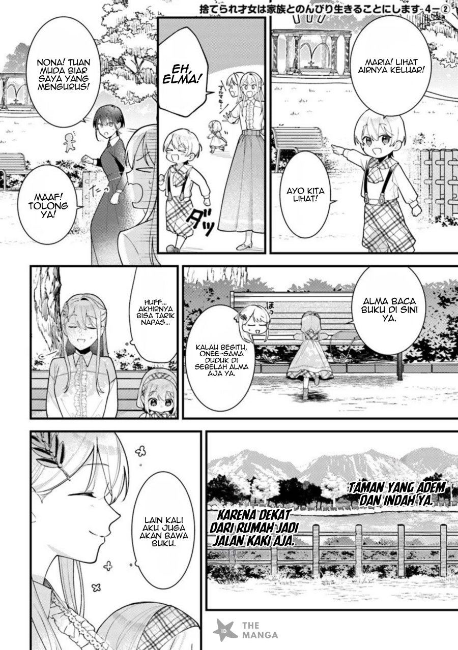 Suterare Saijo Wa Kazoku To Nonbiri Ikiru Koto Ni Shimasu Chapter 04.2 Bahasa Indonesia