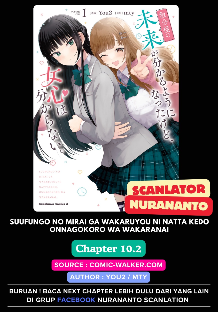 Suufungo no Mirai ga Wakaru You ni Natta Kedo Onnagokoro wa Wakaranai. Chapter 10.2 Bahasa Indonesia