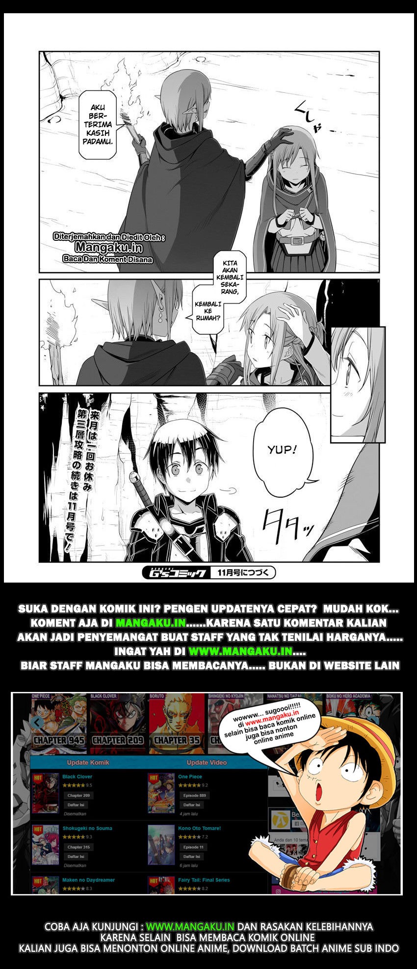 Sword Art Online: Progressive Chapter 31 Bahasa Indonesia