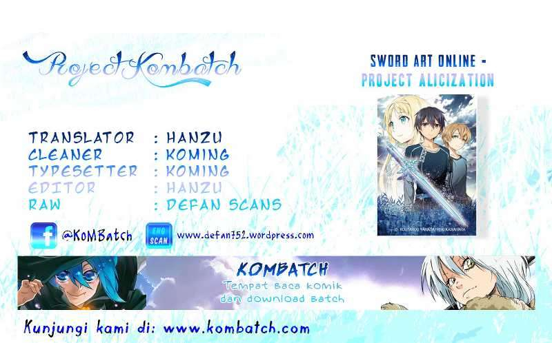 Sword Art Online: Project Alicization chapter 3