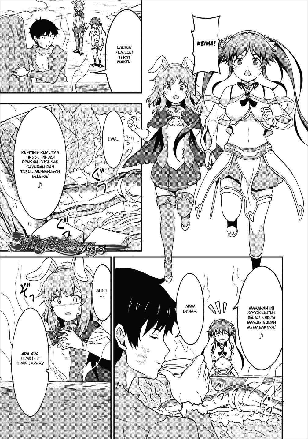 Taberu dake de Level-Up! Damegami to Issho ni Isekai Musou chapter 9