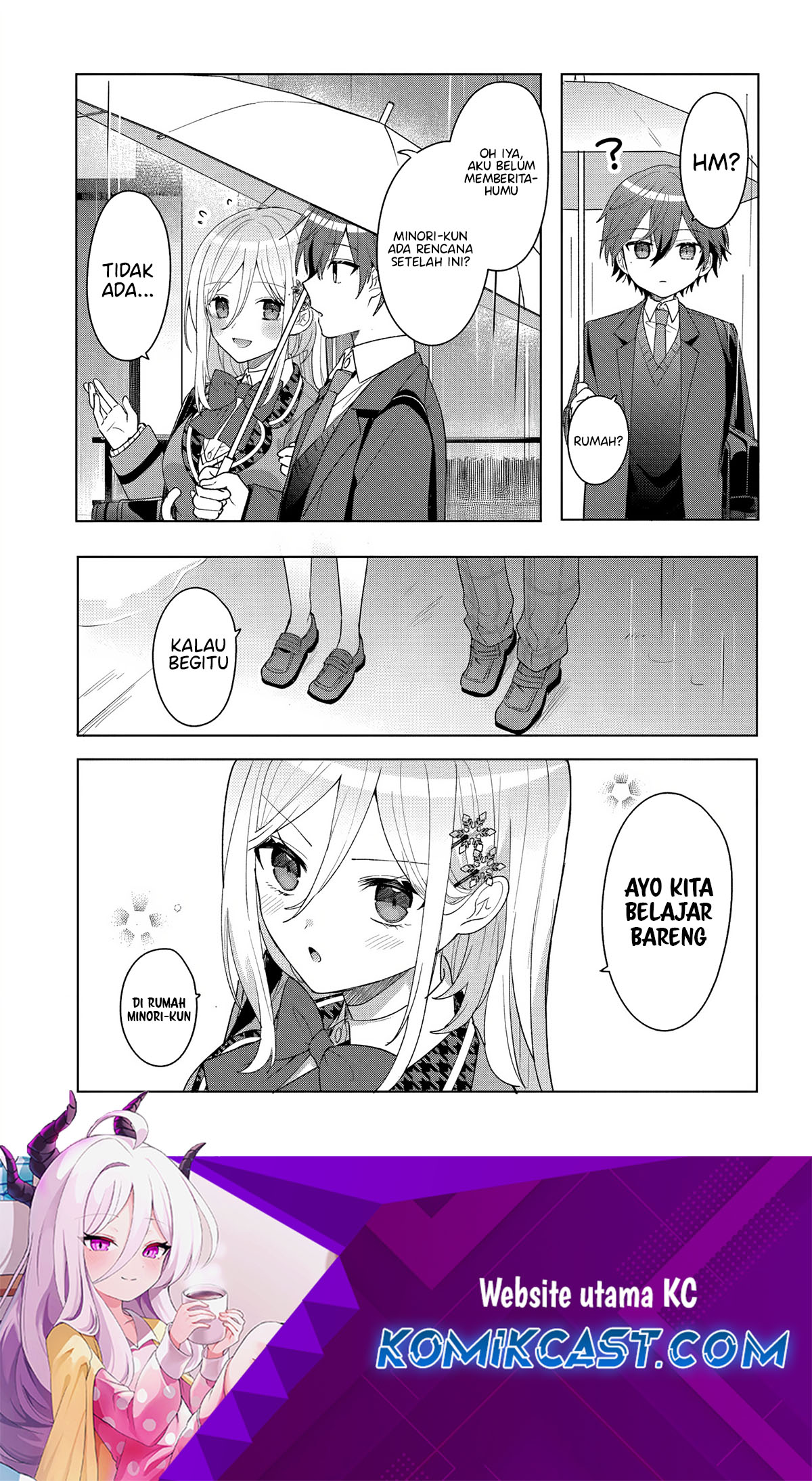Takou no Koori Hime wo Chikan kara Tasuketara, Otomedachi kara Hajimeru Koto ni Narimashita Chapter 06.2 Bahasa Indonesia