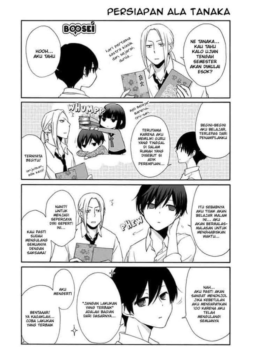 Tanaka-kun wa Itsumo Kedaruge Chapter 16 Bahasa Indonesia