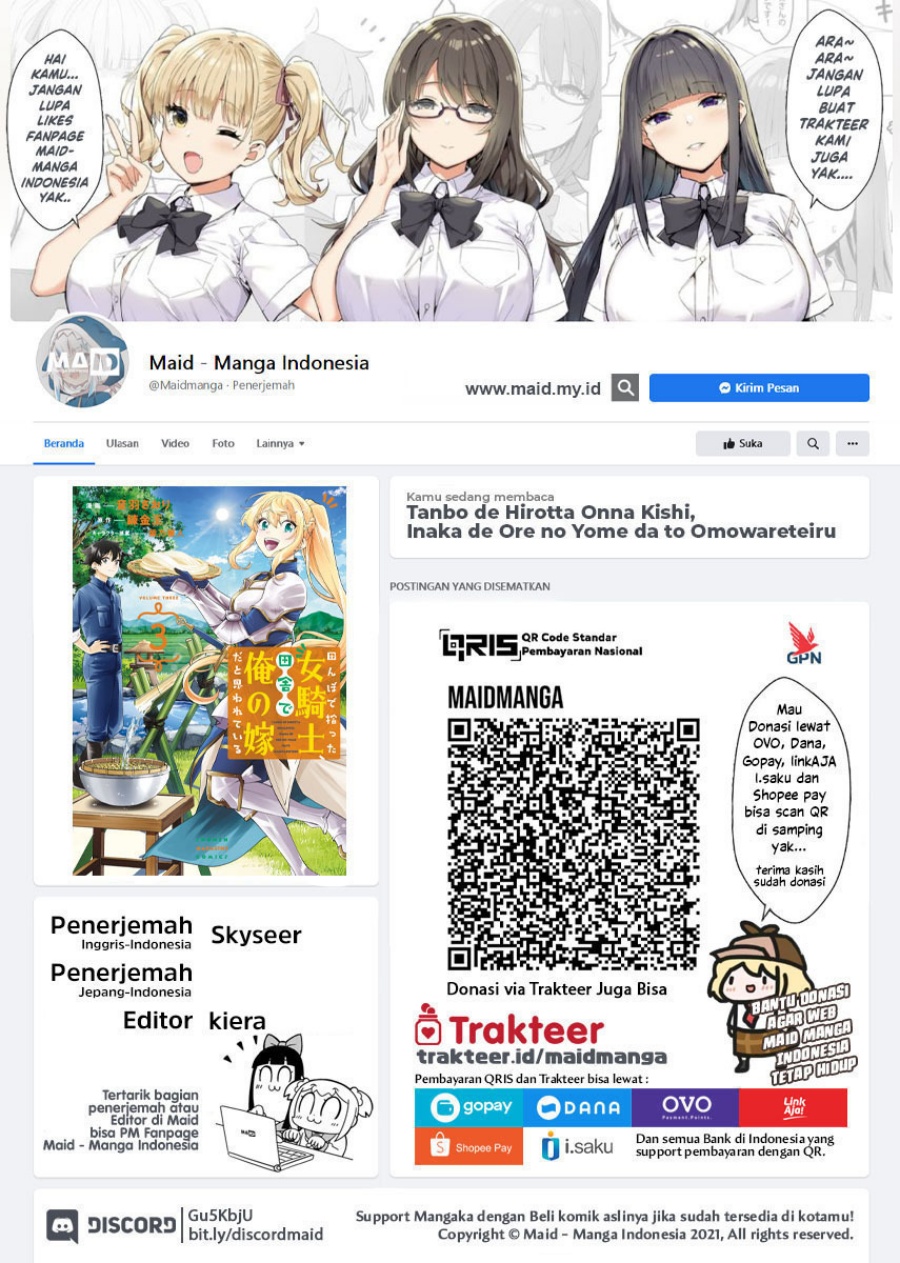 Tanbo de Hirotta Onna Kishi, Inaka de Ore no Yome da to Omowareteiru chapter 31