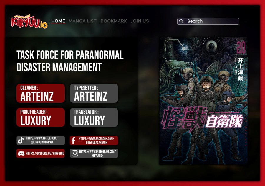 Task Force for Paranormal Disaster Management chapter 3
