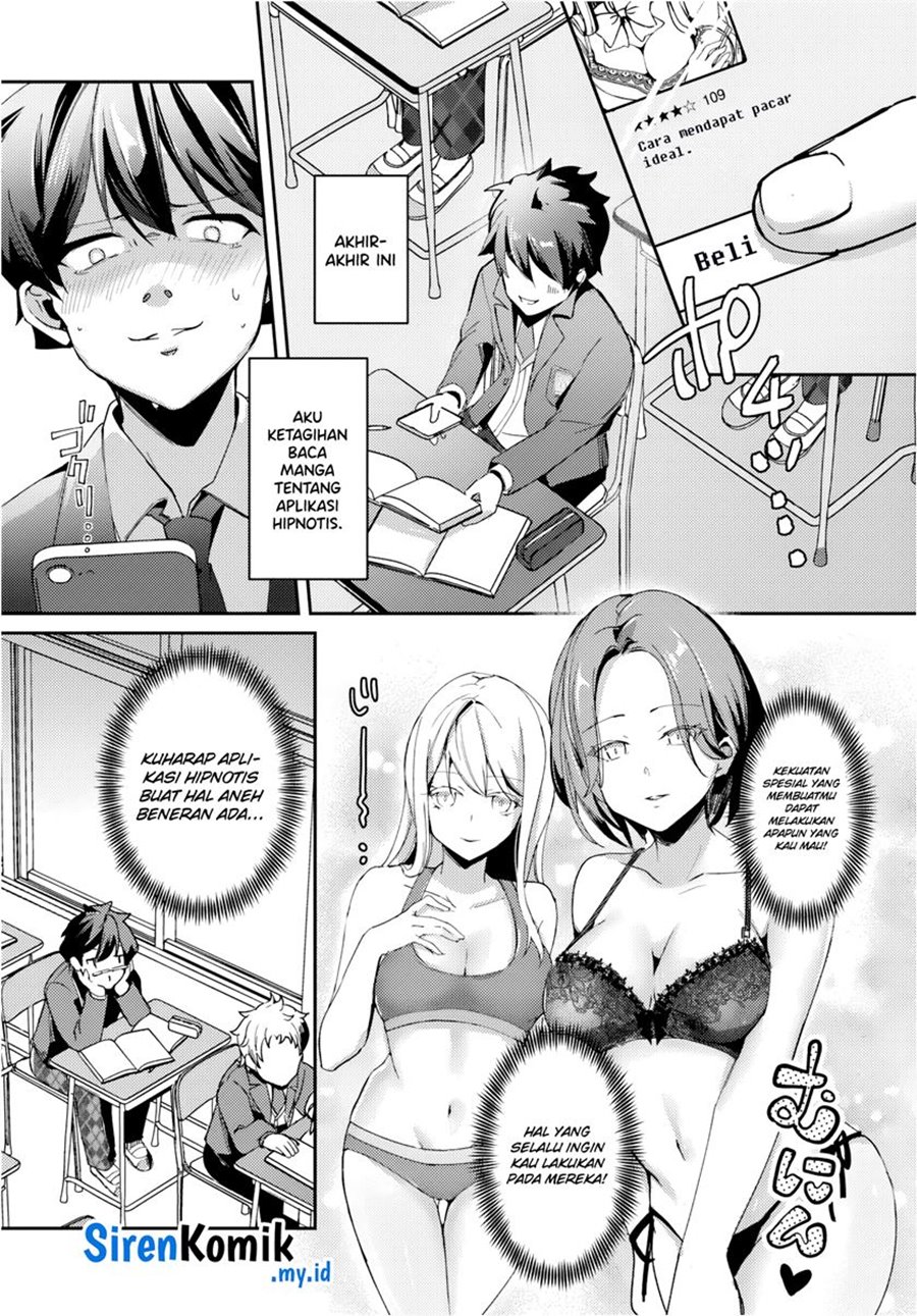 Te ni Ireta Saimin Appli de Yume no Harem Seikatsu o Okuritai Chapter 01 Bahasa Indonesia