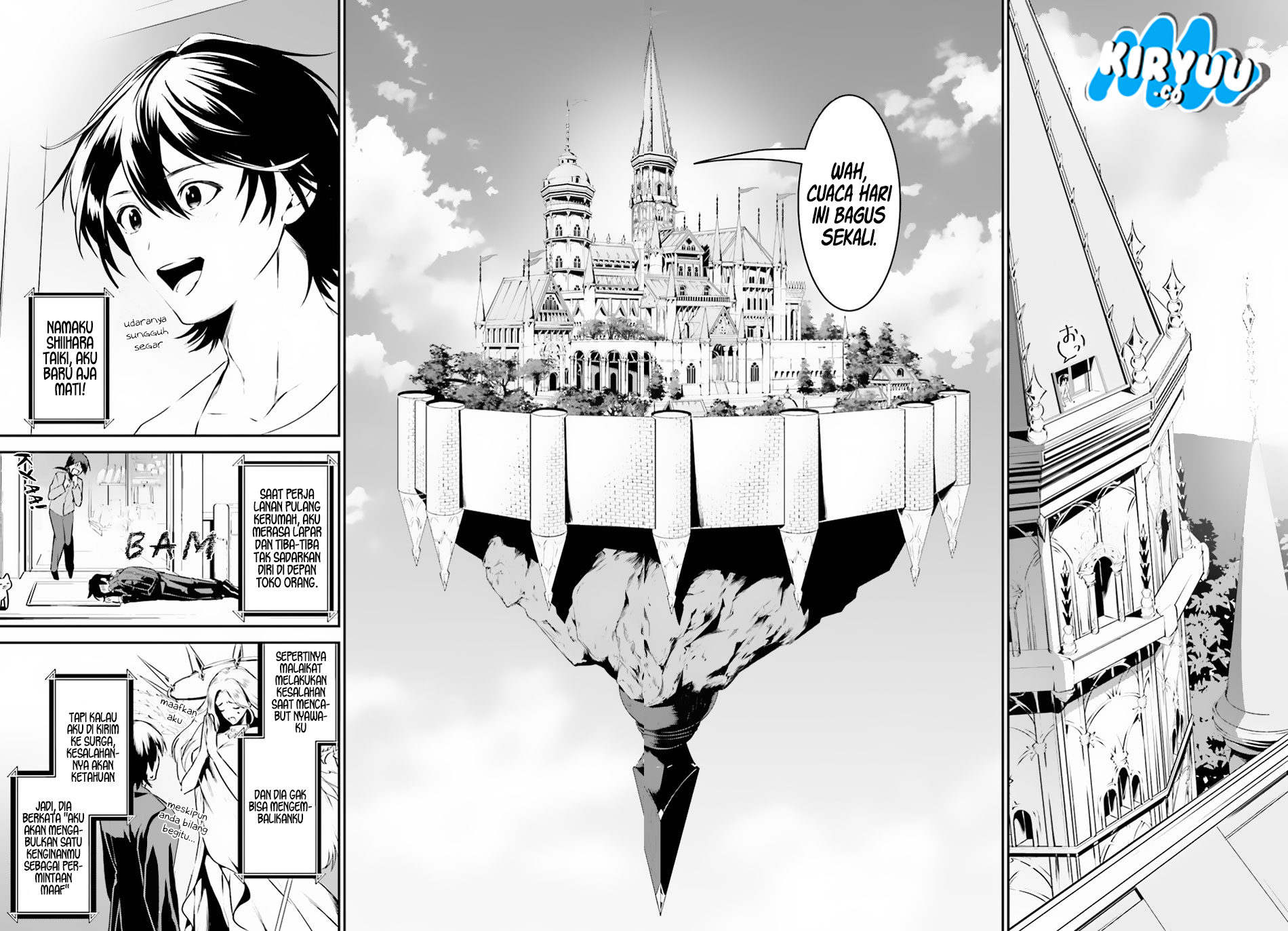 Tenkuu no Shiro o Moratta no de Isekai de Tanoshiku Asobitai Chapter 01 Bahasa Indonesia