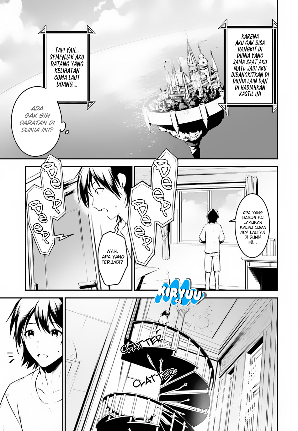 Tenkuu no Shiro o Moratta no de Isekai de Tanoshiku Asobitai Chapter 01 Bahasa Indonesia