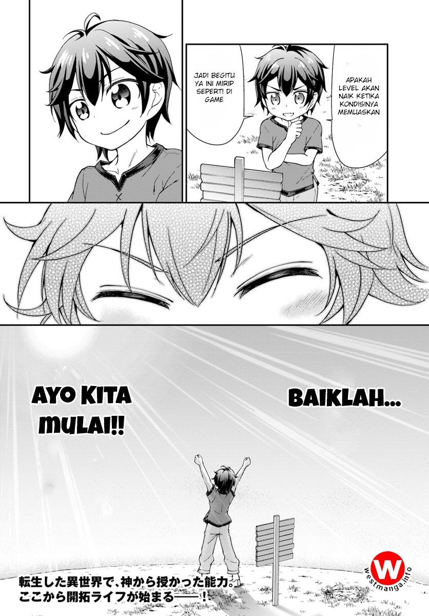 Tenohira Kaitaku Mura de Isekai Kenkokuki: Fueteku Yome-tachi to Nonbiri Mujintou Life chapter 1