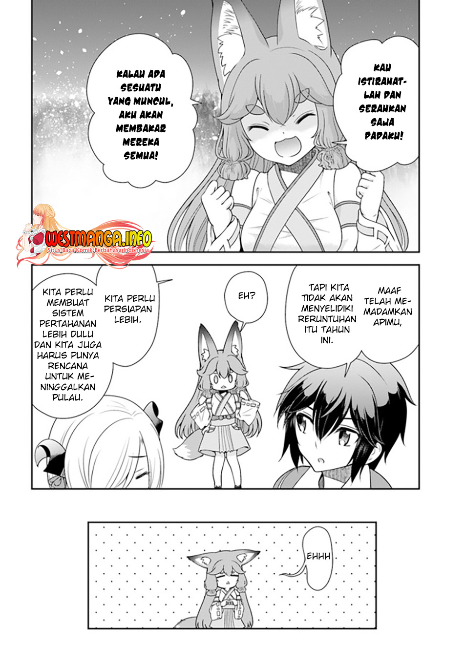 Tenohira Kaitaku Mura de Isekai Kenkokuki: Fueteku Yome-tachi to Nonbiri Mujintou Life chapter 36