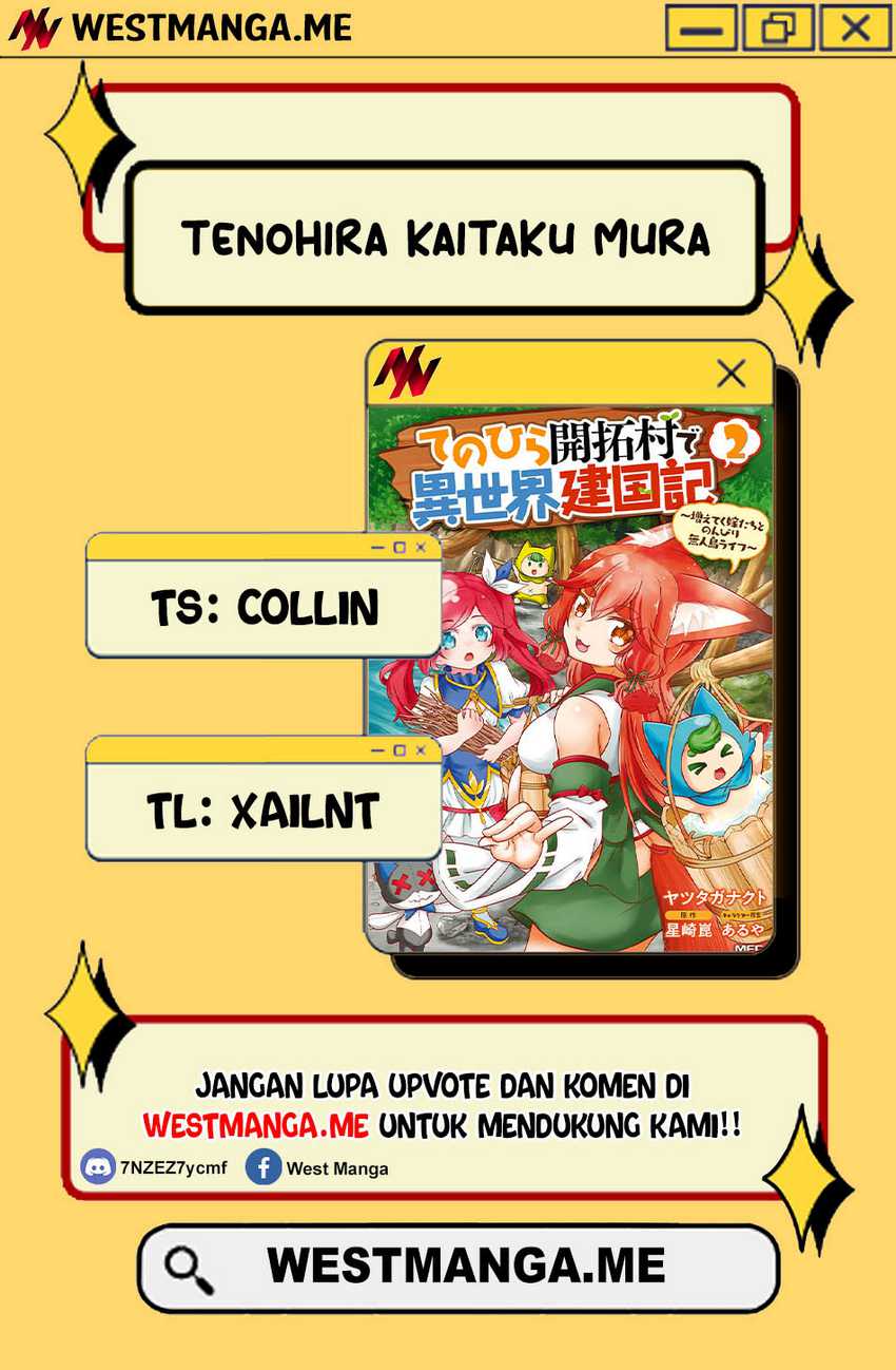 Tenohira Kaitaku Mura de Isekai Kenkokuki: Fueteku Yome-tachi to Nonbiri Mujintou Life chapter 59