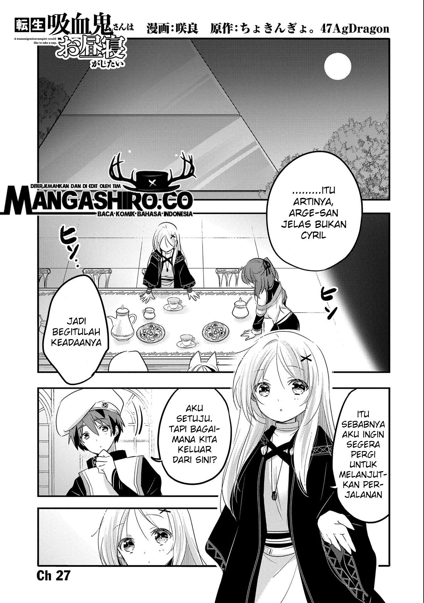 Tensei Kyuuketsukisan wa Ohirune ga Shitai chapter 27